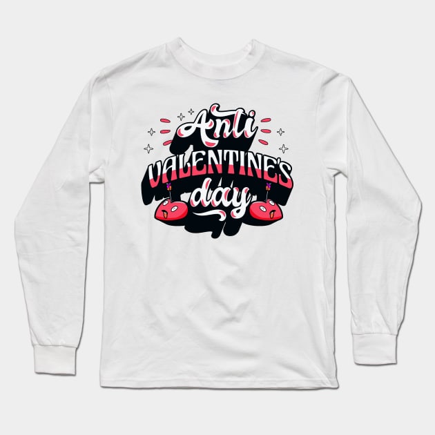 Anti Valentines Day Long Sleeve T-Shirt by aaallsmiles